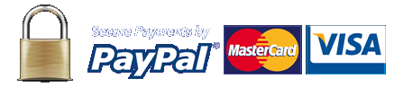 Secure payments by Paypal, Mastercard and Visa.